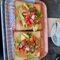 avocado on toast at Paris Bakery  in Siem Reap