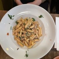 Penne with mushrooms and Walnuss  at LoLu in Duisburg