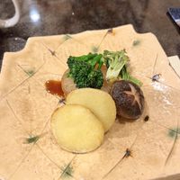 Vegetable steaks   at Tatsukichi in Yokohama