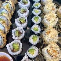 Sushi boat at Sapporo Sushi Factory  in Westerville