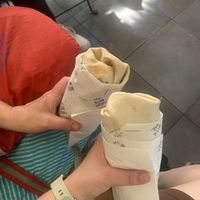 Crispy vegan and vegan tortillas  at Tasty Bruges in Bruges