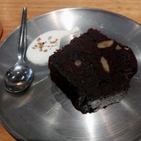 Homemade brownie (served warm) at Mixigan in Taichung