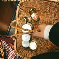 Lots of pestos, aiolis, and dips to choose from at Lebe Gesund in Munich