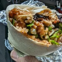 Burrito with tofu a la mexicana at Carrburritos in Chapel Hill