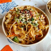 Tagliatelle con salsa agro piccante (without beef) at GiaoGiao in Milan