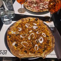 Mapo tofu pizza at Lisa Athens in Athens