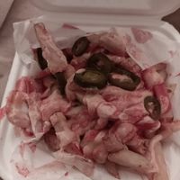 Hot passion fries at Vegan Passion in East London