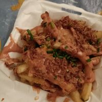Bbq mayo fries at Vegan Passion in East London