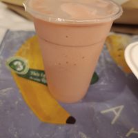 Strawberry mockshake at Vegan Passion in East London