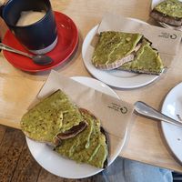 Avocado toast at Dose  in London