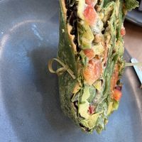 Spinach wrap w/ veggies   at BNA - The Titans Press Box in Nashville