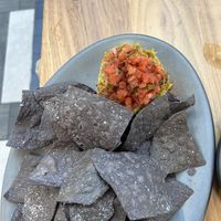Guacamole w/blue chips   at BNA - The Titans Press Box in Nashville