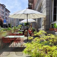 Outdoor seating at SEIN  in Zurich
