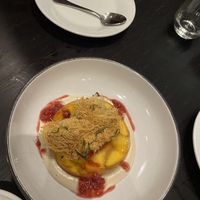 Peach Melba  at Blue Atlas Restaurant and Market  in Richmond