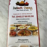 Speisekarte  at Indisch Curry - Real Taste of India in Neu Wulmstorf