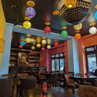 Restaurant interior at Chaiwala in Berlin