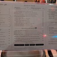 Menu at PLANTA Cocina in Washington