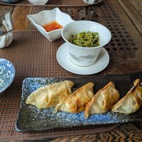 Vegetable gyoza at Interior de Té in Barcelona