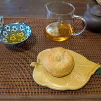 Vegan mooncake at Interior de Té in Barcelona