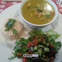 Thai yellow curry with tofu at Moose's Kitchen at Moose's Kitchen in Hastings