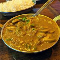 Mushroom curry. at Marigold Fine Indian Cuisine in Las Vegas