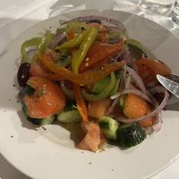 Greek salad without cheese   at Balconaki in Thessaloniki