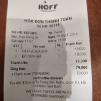  at Hoff Coffee Brewers in Ho Chi Minh City