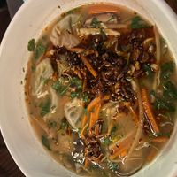 dumpling soup at The Delaware Restaurant & Bar in Albany