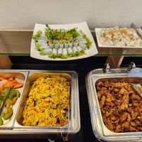 Buffet. More rolls to come at Bồng Bềnh Buffet Chay in Hanoi