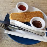 Sausage roll at Hustle in Belfast