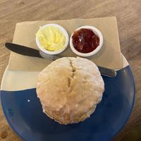 Lemon drizzle scone  at Hustle in Belfast