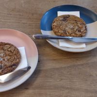 Sea salt chocolate cookies at Hustle in Belfast