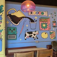 Love the art  at Hustle in Belfast