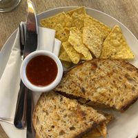 Mock chicken sandwich   at Hustle in Belfast