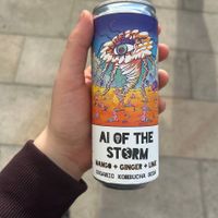 Kombucha mango ginger and lime at Hustle in Belfast