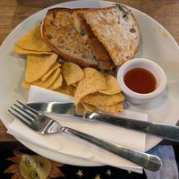 Cajun bac'n toastie at Hustle in Belfast