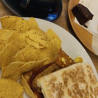 Filled soda bread at Hustle in Belfast
