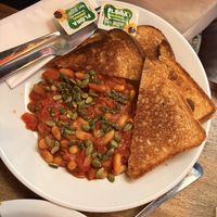 Smokey beans  at Hustle in Belfast