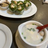 Tofu rolls and coconut soup with tofu  at Mango Thai Cuisine in Twinsburg