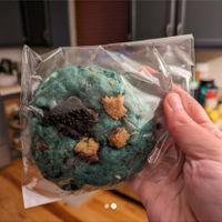 Cookie monster cookie at Zephie's Cakes and Desserts in Westerville