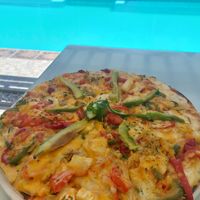 Vegetarian Supreme Pizza (155 NAD / L-size) at Cubita Guesthouse in Oshakati