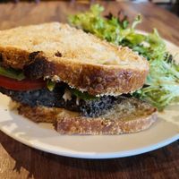 Quinoa Black Bean Burger   at Frothy Monkey   in Franklin