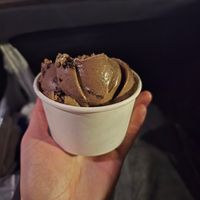 large dairy-free cookies n cream, with a bite out of it cuz I forgot I was going to post a review ;) at Heartland Homemade Ice Cream in Indianapolis