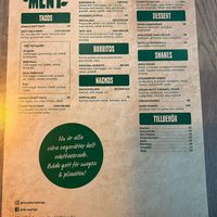 Vego Menu   at Taco Bar  in Ostersund