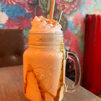 Vegan caramel shake  at Taco Bar  in Ostersund