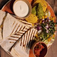 Vegan quesadilla at Taco Bar  in Ostersund