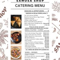 Catering menu  at Samosa Shop in Denver