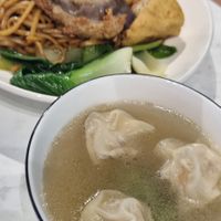 Yong tau foo with noodles (comes with bowl of soup) at V Taste Vegetarian Cafe in Johor Bahru