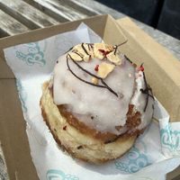 Boysenberry cream filled doughnut was was incredible   at Belén Vegan Bakery in Wellington