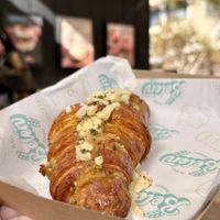 Cheesy croissant   at Belén Vegan Bakery in Wellington